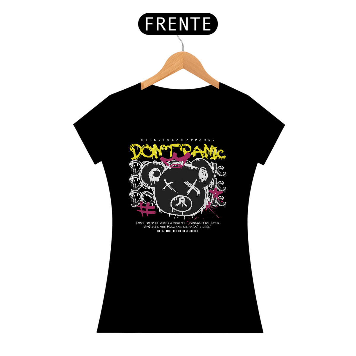 Nome do produto: Camiseta Feminina Urso Don