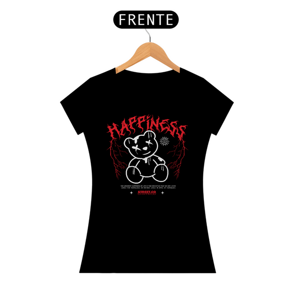 Camiseta Feminina Urso Happiness