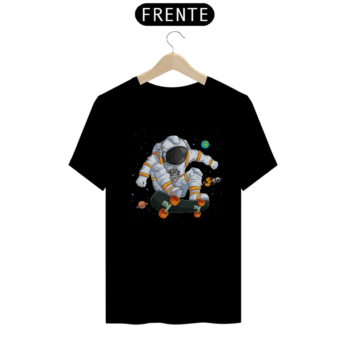 Nome do produto: Camiseta Astronauta Skate