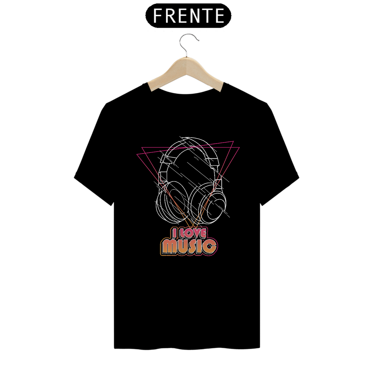 Nome do produto: Camiseta I Love Music