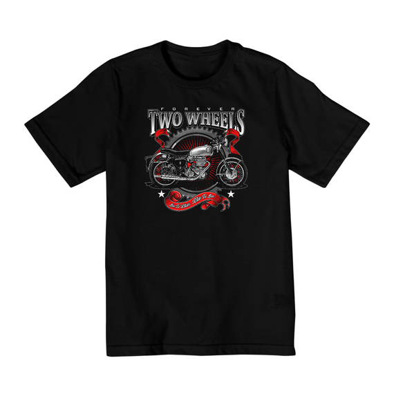 Camiseta Infantil 10 a 14 anos / Two Wheels