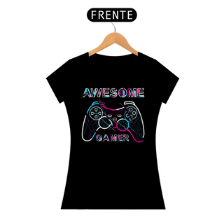 Camiseta Feminina Awesome Gamer