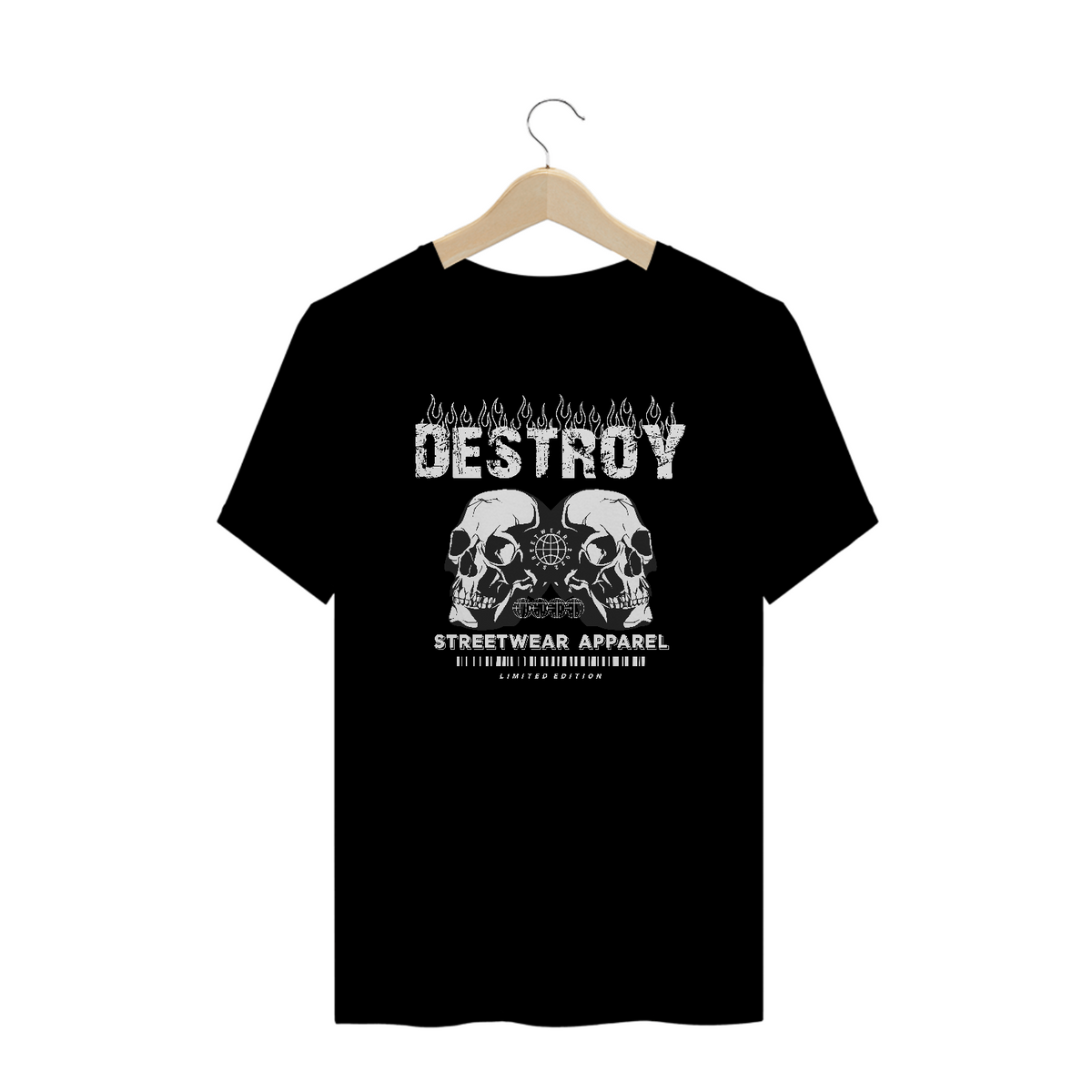 Nome do produto: Camiseta Plus Size Destroy