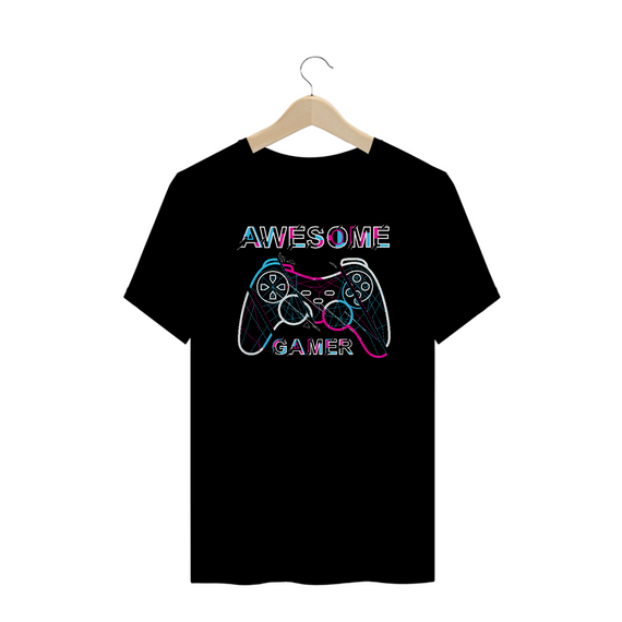 Camiseta Plus Size Awesome Gamer