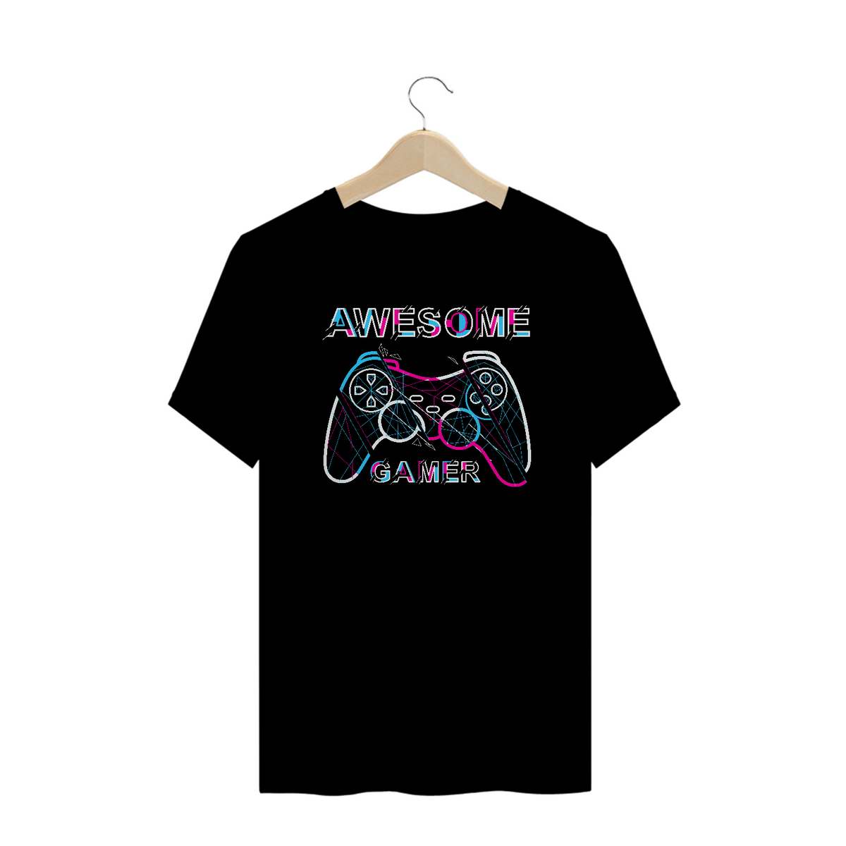 Nome do produto: Camiseta Plus Size Awesome Gamer