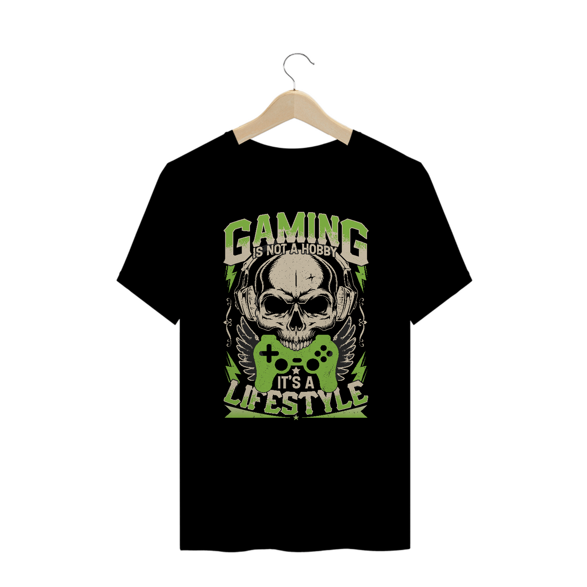 Nome do produto: Camiseta Plus Size Gaming Lifestyle