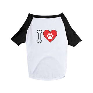 Camiseta Pet Cães / Coração