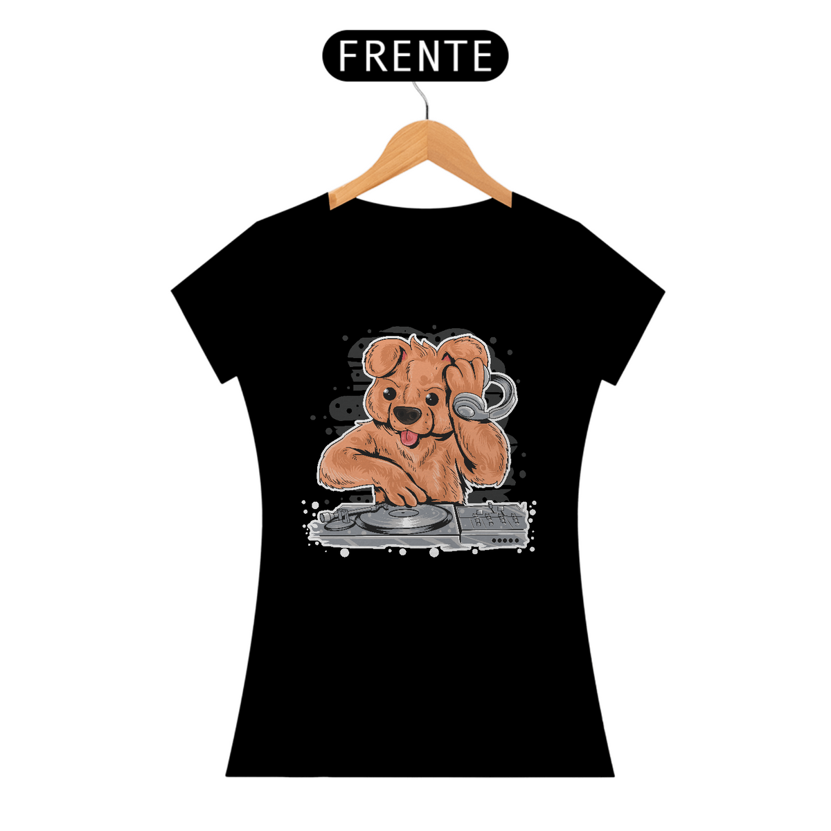 Nome do produto: Camiseta Feminina DJ Urso