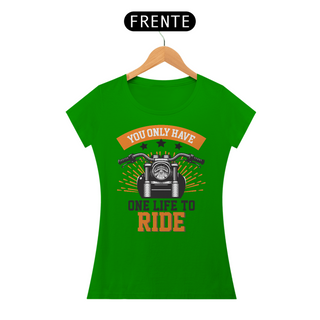 Nome do produtoCamiseta Feminina Moto Ride