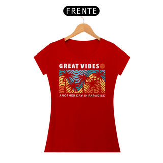 Nome do produtoCamiseta Feminina Great Vibes