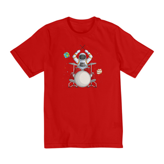 Nome do produtoCamiseta Infantil 10 a 14 anos / Astronauta Baterista