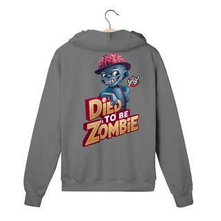 Nome do produtoZumbi descolado - Moletom com Zíper