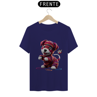 Nome do produtoCachorrinho artístico - Camiseta Unissex