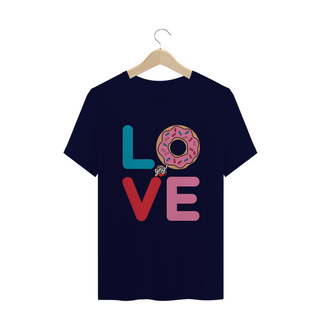 Nome do produtoAmor e Donuts - Camiseta Plus Size