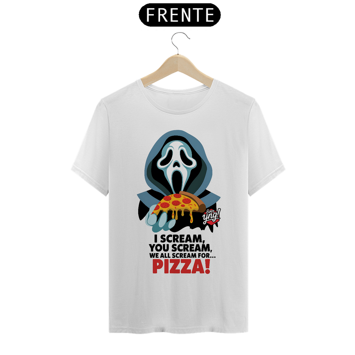 Nome do produto: Pizza é o Que Eu Grito! Camiseta Unissex