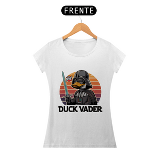 Nome do produtoDUCK VADER – O Poder da Força em Versão Pato - Camiseta Feminina