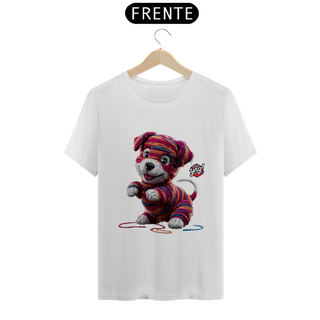 Nome do produtoCachorrinho artístico - Camiseta Unissex