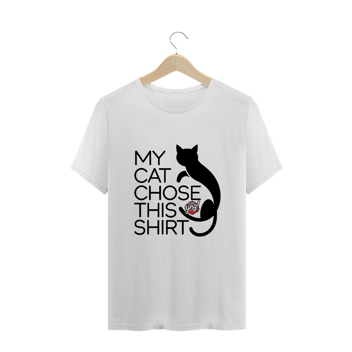 Nome do produto: Meu Gato Escolheu - Camiseta Plus Size