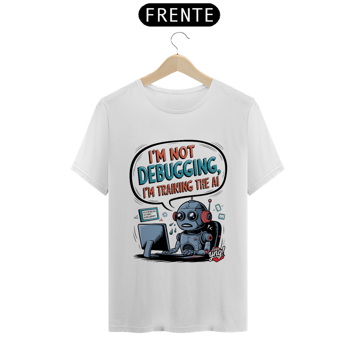 Nome do produto: Treinando a IA - Camiseta Unissex