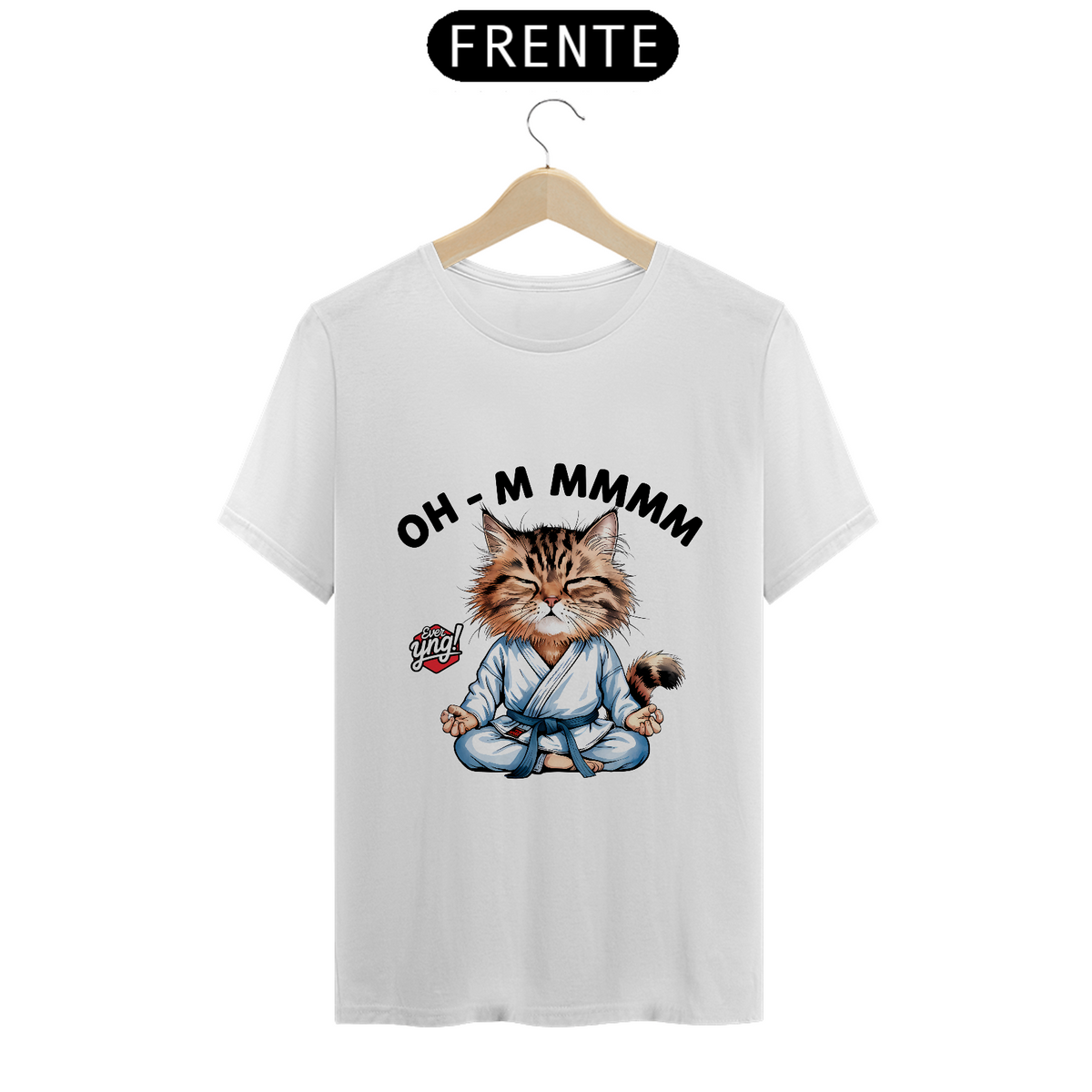 Nome do produto: Meditação Felina - Camiseta Unissex