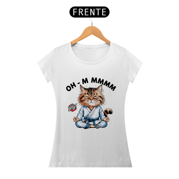 Meditação Felina - Camiseta Feminina