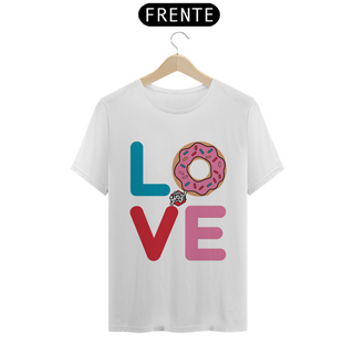 Nome do produtoAmor e Donuts - Camiseta Unissex