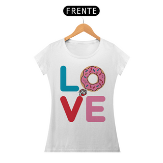 Nome do produtoAmor e Donuts - Camiseta Feminina