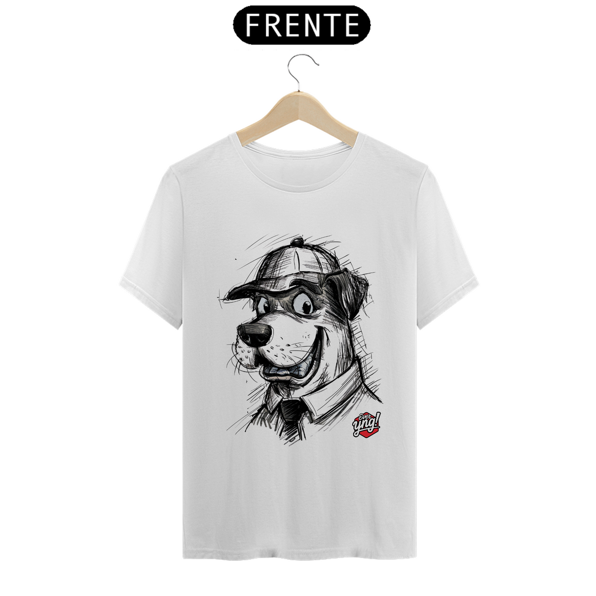 Nome do produto: Cão com Estilo - Camiseta Unissex