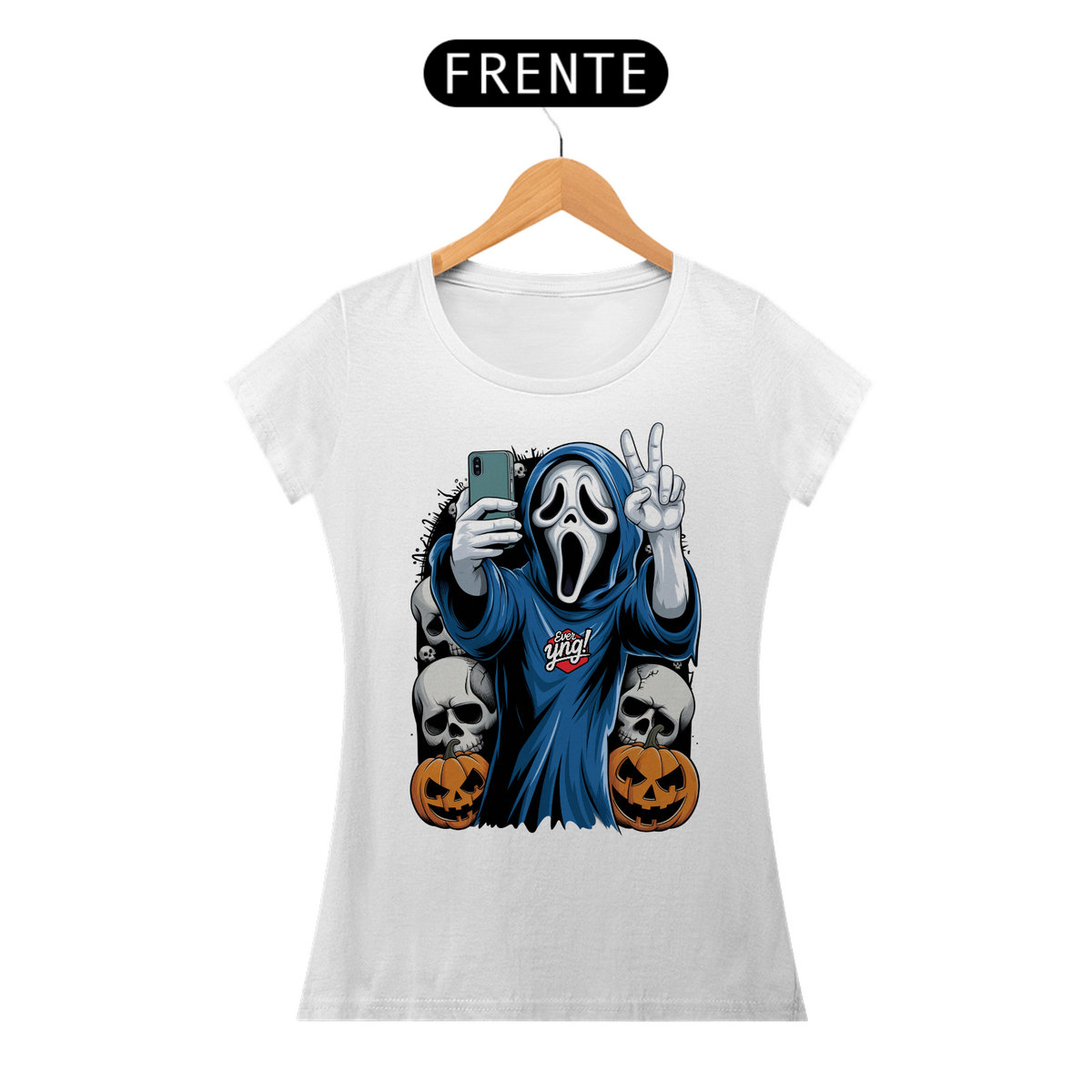 Nome do produto: Peace & Ghosts - Camiseta Feminina