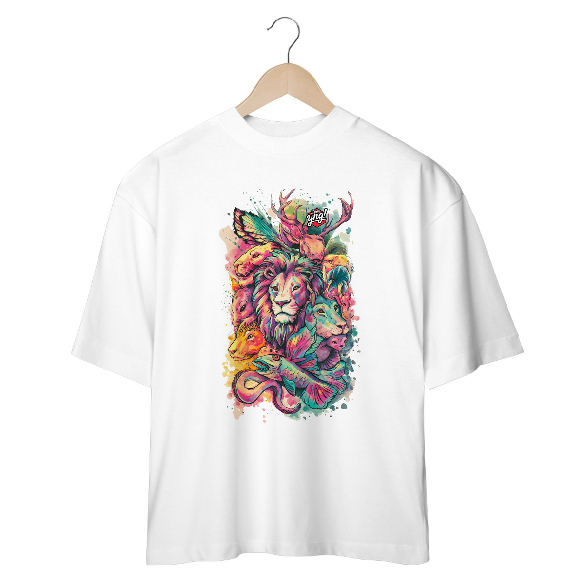 Nome do produto: Animais do Abstrato - Camiseta Plus Size