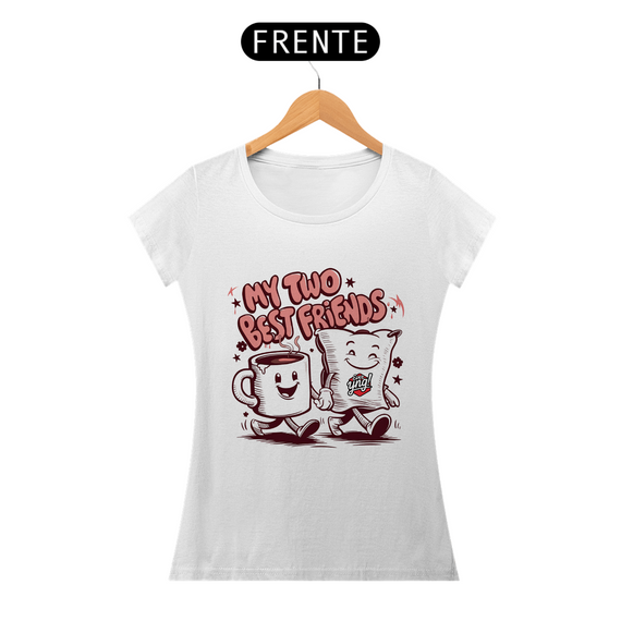 Meus Dois Melhores Amigos - Camiseta Feminina