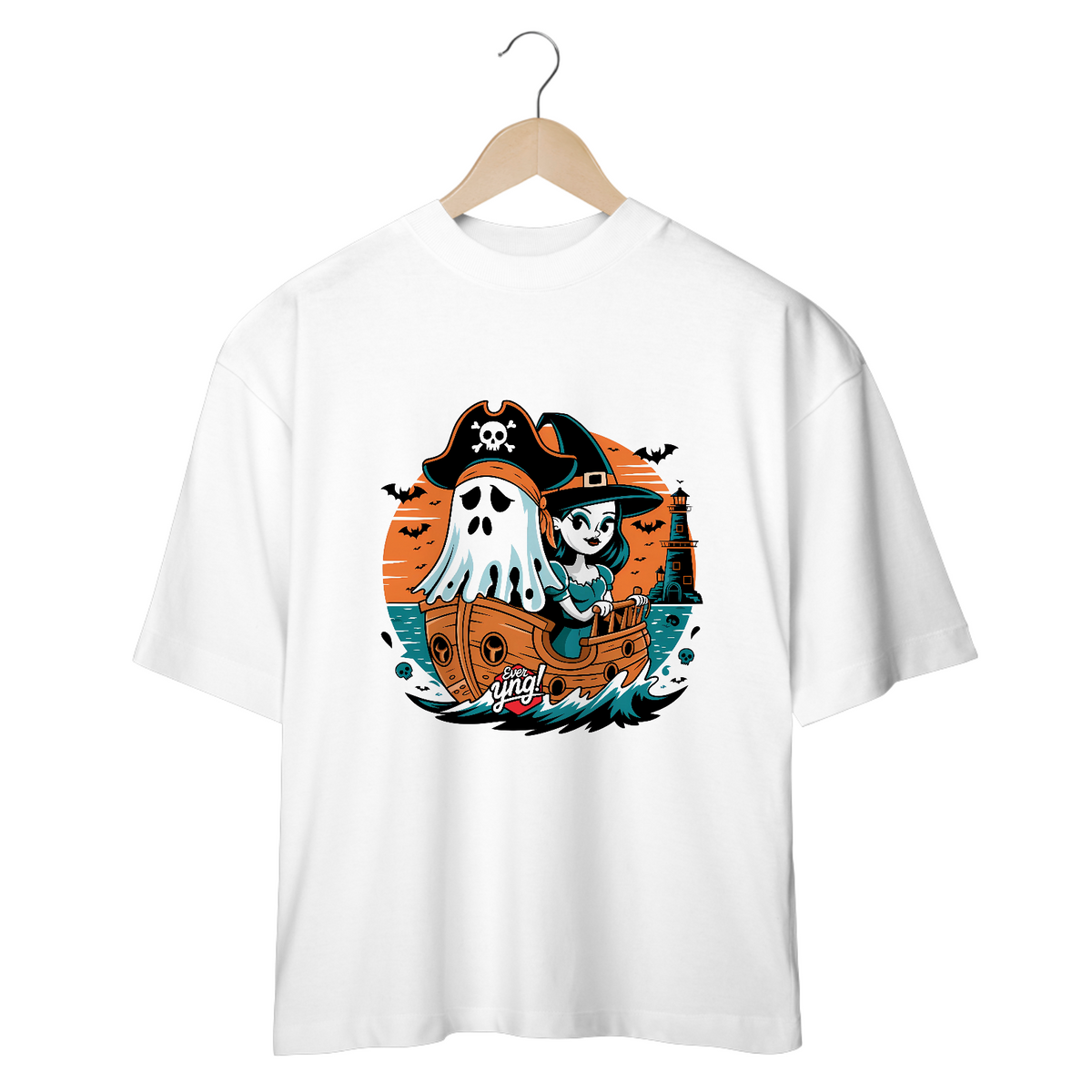 Nome do produto: Navegando no Halloween! Camiseta Plus Size