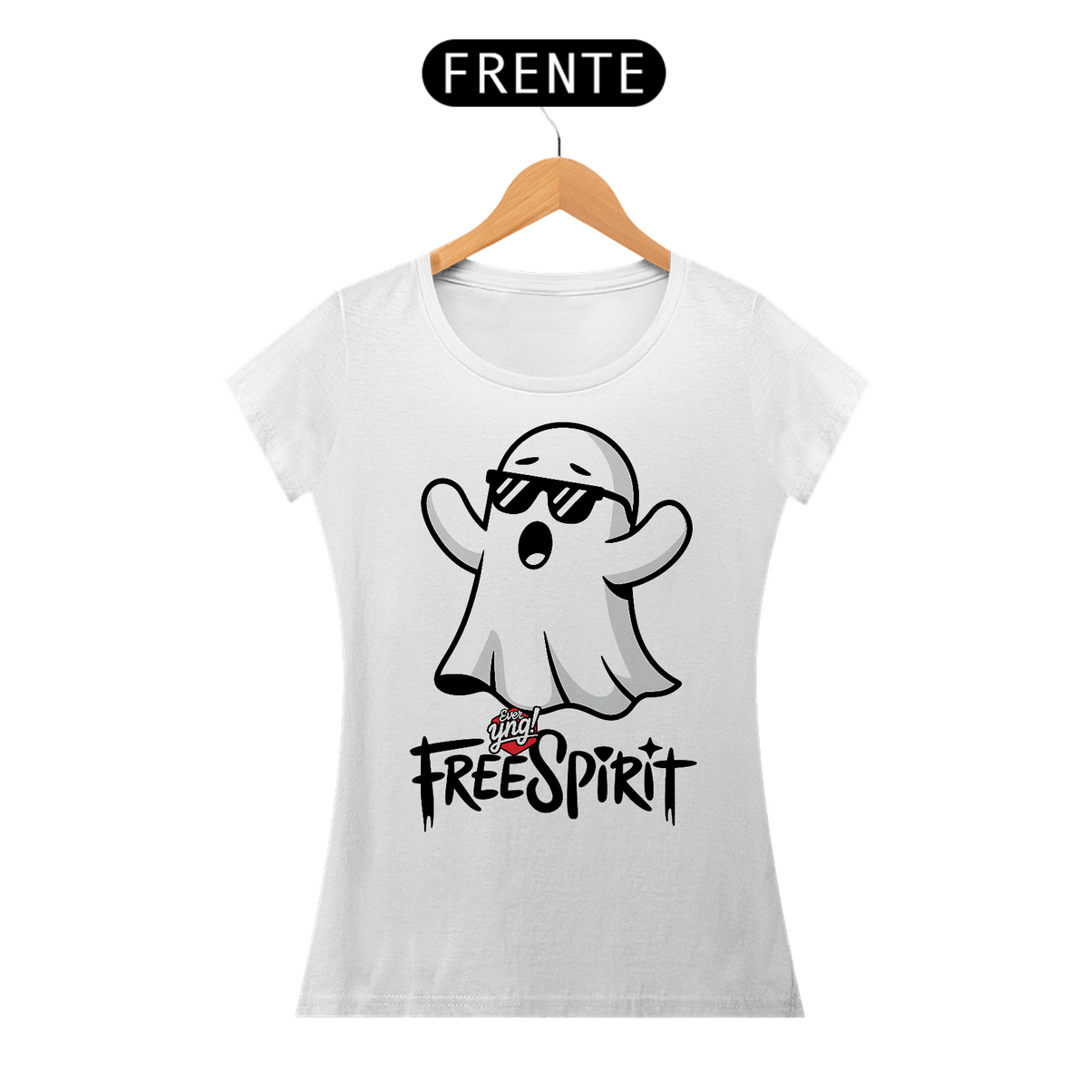 Nome do produto: Fantasma Estiloso! Camiseta Feminina