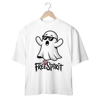 Fantasma Estiloso! Camiseta Plus Size