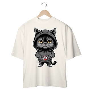 Nome do produtoO Gato Enigmático - Camiseta Plus Size