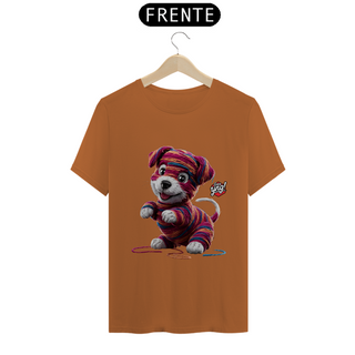 Nome do produtoCachorrinho artístico - Camiseta Unissex