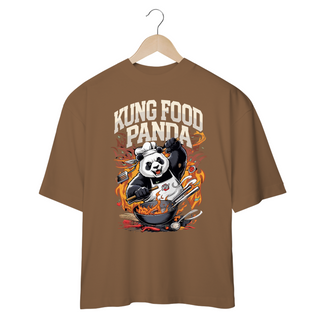 Nome do produtoKung Food Panda - Sátira Divertida e Descolada - Camiseta Plus Size