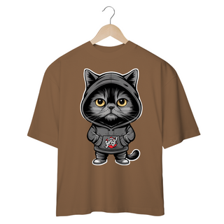 Nome do produtoO Gato Enigmático - Camiseta Plus Size