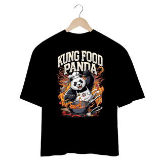 Nome do produtoKung Food Panda - Sátira Divertida e Descolada - Camiseta Plus Size