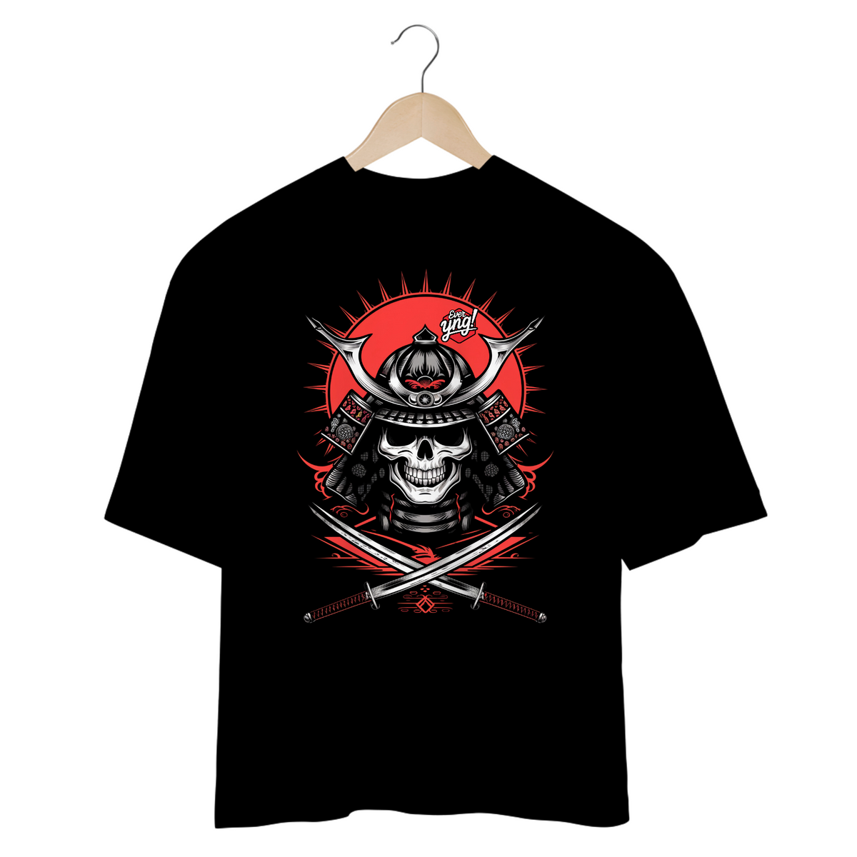 Nome do produto: Caveira Samurai - Camiseta Plus Size