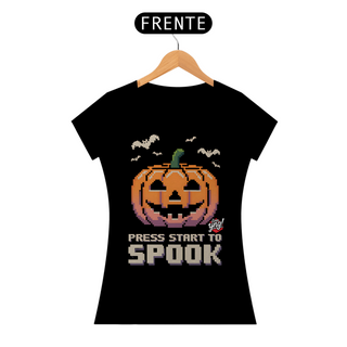 Press Start to Spook - Camiseta Feminina