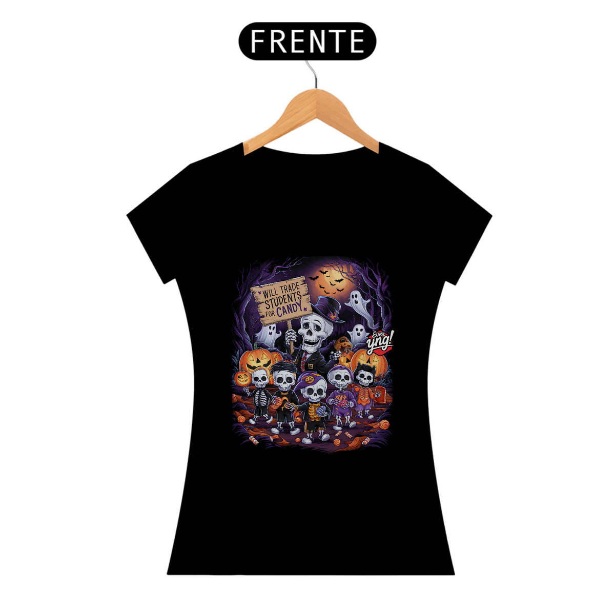 Nome do produto: Doces ou Estudantes? Camiseta Feminina