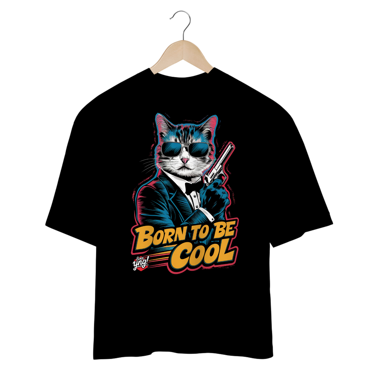 Nome do produto: Born to Be Cool - Camiseta Plus Size