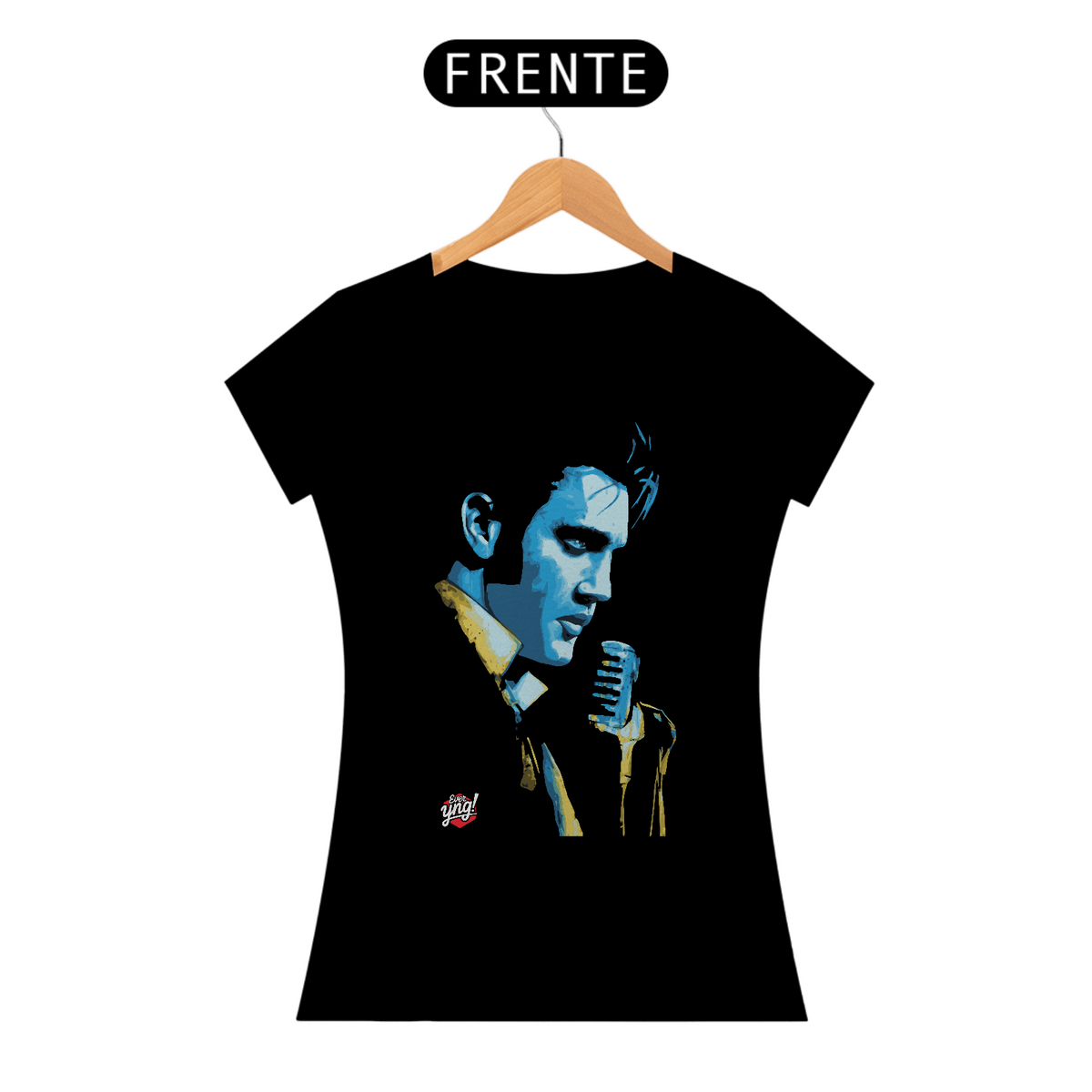 Nome do produto: Pensamento Elvis - Camiseta Feminina