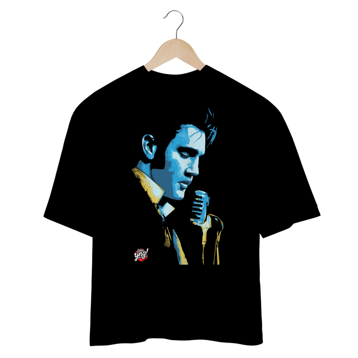 Nome do produto: Pensamento Elvis - Camiseta Plus Size