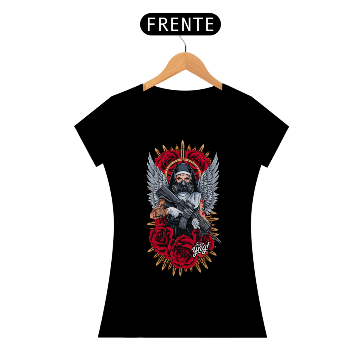 Nome do produto: A Freira Armagedônica - Camiseta Feminina