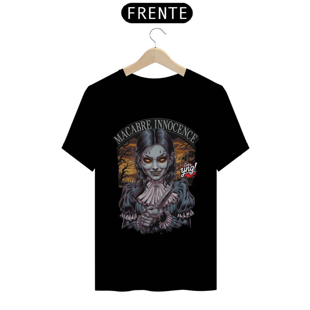 Nome do produto: Macabre Innocence - A Beleza Sombria - Camiseta