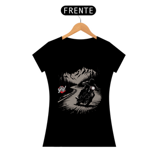 Nome do produtoSobre Rodas - Liberdade nas Alturas - Camiseta Feminina