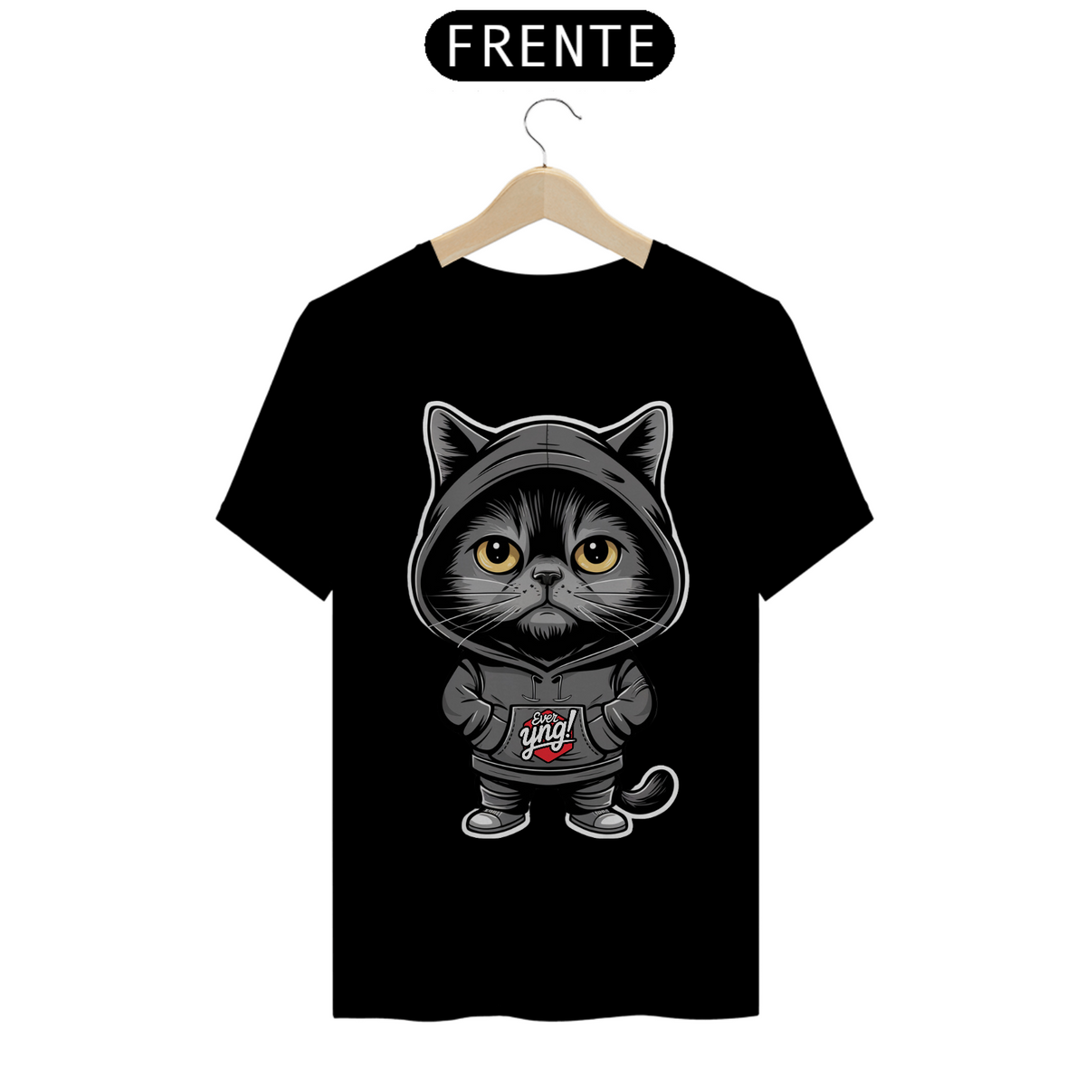 Nome do produto: O Gato Enigmático - Camiseta