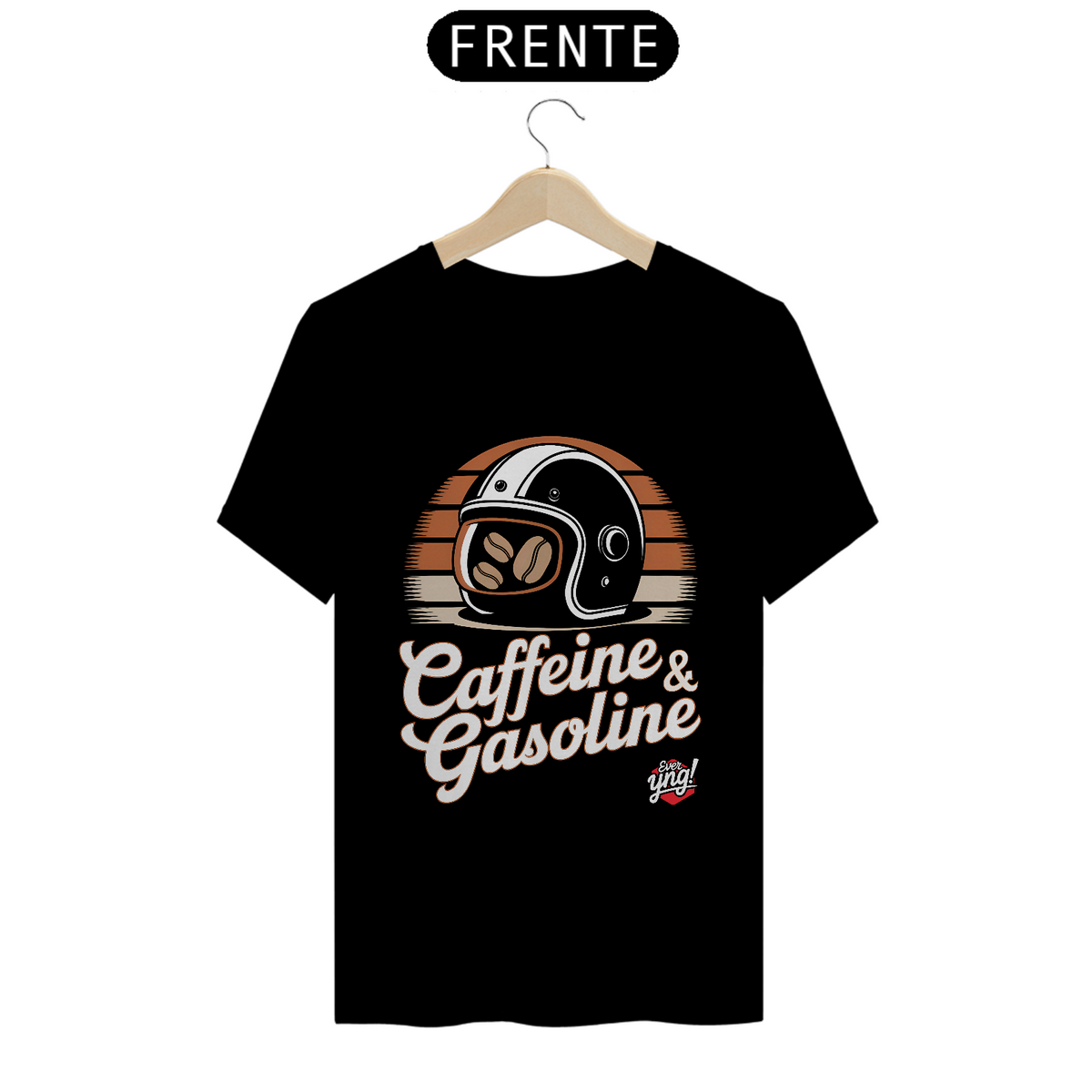 Nome do produto: Cafeína e Gasolina - Camiseta Unissex